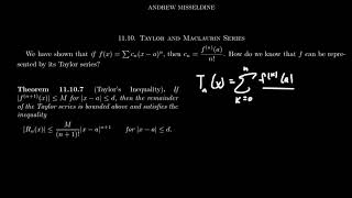 Taylors Inequality [upl. by Nivek]