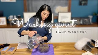 How to wash Nuna Heat qiviut hand warmers [upl. by Landbert]