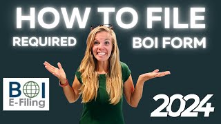 BOI Form How to File Online Tutorial Step by Step 2024 [upl. by Gautious]