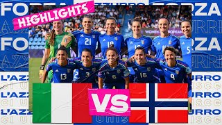 Highlights ItaliaNorvegia 11  Femminile  Qualificazioni Women’s EURO 2025 [upl. by Odla]