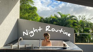 SelfCare Night Routine  in Hawai’i Pampering Skincare etc [upl. by Jilly]