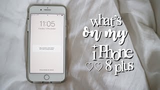 WHATS ON MY IPHONE 8 PLUS 2018 [upl. by Burg]