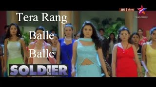 Tera Rang Balle Balle  Soldier 1998 Preity Zinta amp Bobby Deol  Bollywood Superhit songs [upl. by Eibbil756]