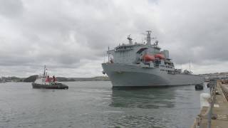 RFA Argus sails for the Caribbean today ready to provide medical support if needed [upl. by Lauralee]