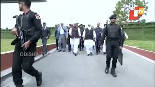 Union Defence Minister Rajnath Singh visits Radha Soami Satsang Beas in Amritsar [upl. by Ecyarg]