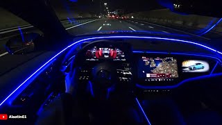 The New Mercedes E Class AMG 2024 NIGHT Test Drive [upl. by Steinway]