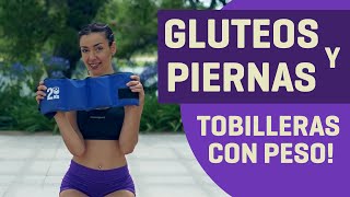 RUTINA GLUTEOS Y PIERNAS CON TOBILLERAS  tonificargluteosypiernas [upl. by Donal]