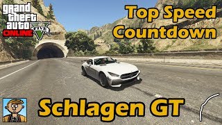 Fastest Sports Cars Schlagen GT  GTA 5 Best Fully Upgraded Cars Top Speed Countdown [upl. by Llednik670]