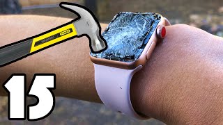 15 WAYS TO BREAK AN APPLE WATCH [upl. by Adnara]