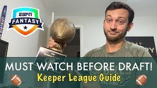 Fantasy Football Keeper League Complete PreDraft Guide to WIN IT ALL Cardboard Cutback 4 [upl. by Ilam849]