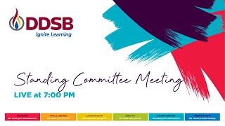 DDSB Standing Committee Meeting  March 6 2023 [upl. by Berstine]