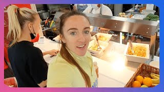 VLOG  Lunchtime antics home to Brighton  cake cake amp more cake ⚽ Lisa Evans amp Vivianne Miedema [upl. by Tucky]