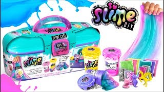 Wie du 3 mehrfarbige schimmernde Schleime mit dem So Slime DIY Kit machst [upl. by Yral]