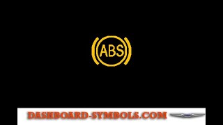 Chrysler AntiLock Brake System ABS Warning Light  Chrysler  Dashboard Symbols  Meaning [upl. by Ardnasil]