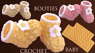 Zapatos para bebes fáciles tejidos a crochet paso a paso [upl. by Guyer]