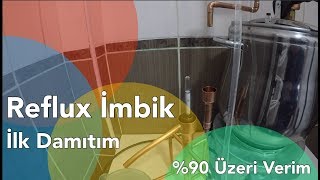 Reflux İmbik ile Alkol Damıtımı  Yüksek Dereceli Alkol Üretimi için Bakır İmbik [upl. by Assirahc]