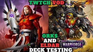 Orks and Eldar in Imperium Meta  Warhammer 40000 Warpforge [upl. by Macomber]