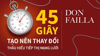 Sách Nói 45 Giây Tạo Nên Thay Đổi  Chương 1  Don Failla [upl. by Eyak171]