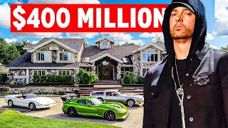 Eminems Wealth Net Worth Cars and Mansion [upl. by Haroved]