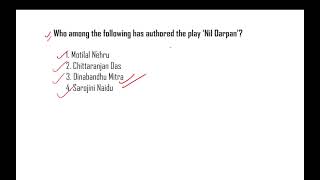 Who among the following has authored the play ‘Nil Darpan’ [upl. by Lhok727]