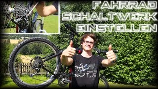 Fahrrad Schaltwerk einstellen  Shimano Deore XT [upl. by Nigrom314]