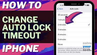 iOS 17 How to Adjust Auto Lock Screen Timeout on iPhone [upl. by Inahpets295]