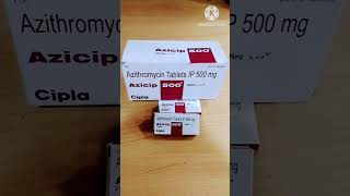 Azicip 500 tablet UsesDosage shorts doctor pharmacist viralshort skincare automobile video [upl. by Nosnaj]