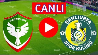 🔴 AMEDSPOR ŞANLIURFASPOR MAÇI CANLI İZLE  eFootball Türkçe Simülasyon [upl. by Barlow]