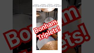 John Bonham Triplet Fill drummer drums shorts [upl. by Aitas]