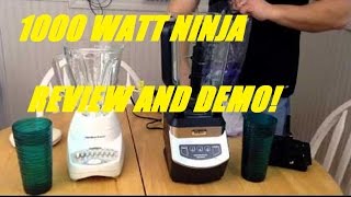 Ninja Professional Blender 1000 Watt NJ600  Review  Demo [upl. by Iclek989]