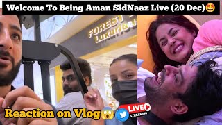 20 DEC Reaction Shehnaaz Gill Srilanka Vlog 😱💟 Being Aman SidNaaz Fans Live 💫 [upl. by Annauj]