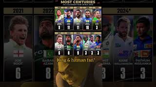 most centuries in a calendar year since 2016 rohitpant ipl viratkohli msdhonism rohitsharma [upl. by Arait]