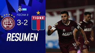 Lanús 3 vs 2 Tigre  TorneoBetano  Resumen  Fecha 9 [upl. by Sokul]