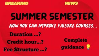 Summer Semester 2024Important Dates amp Course Selection Guidestudywithawan [upl. by Ahtenak]