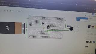 Tinkercad circuito electrónico transistor [upl. by Aneej]