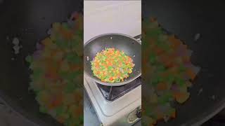 Schezwan fried rice at home youtubeshorts cooking reels [upl. by Nilpik]