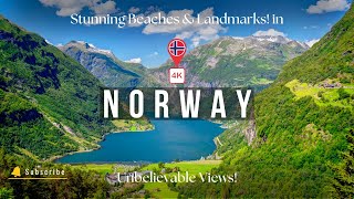 Breathtaking Norway Stunning Mountain Views Serene BeachesampMajestic Fjords 4K Scenic Travel Video [upl. by Hsiri]