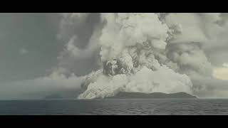 Massive volcanic explosion on Hunga Tonga Hunga Haapai January 15th spaceviews and tsunami [upl. by Oicram274]