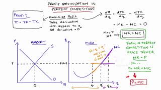 Profit Maximisation in Perfect Competition [upl. by Vasya]