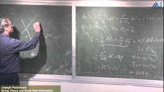 Joseph Polchinski String Theory and Black Hole Information [upl. by Manvell301]