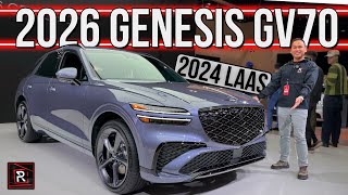 The 2026 Genesis GV70  GV70 Electrified – Redline First Look – 2024 LA Auto Show [upl. by Pontone]