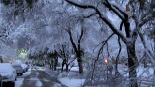 Dallas TX Record Snowfall Feb11th 2010 [upl. by Lunnete430]