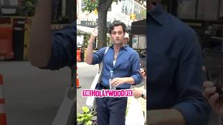 Penn Badgley From You Makes Time For Fans Before Arriving On Set To Film The New Season In NY [upl. by Henig]