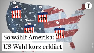 USWahl 2024 So funktioniert die Präsidentschaftswahl in den USA [upl. by Grete]