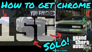 How to get Chrome on your car SOLO  GTA 5 Online [upl. by Ynnattirb]