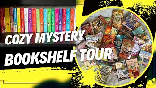 🍵🔍COZY MYSTERY BOOKSHELF TOUR 🔎🍵 [upl. by Akinuahs]