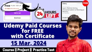 How to get Udemy Courses for FREE in 2024  Udemy Coupon Code 2024  Latest Udemy Coupons [upl. by Westleigh]