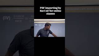 pdf is being imported by Ravi Sir [upl. by Anoyet]