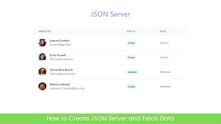 How to create JSON Server and Fetch Data For Frontend [upl. by Eninahs570]