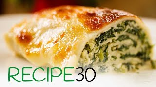 Cheesy Lasagne Spinach amp Basil Rolls [upl. by Patrice]